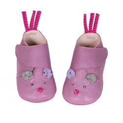 Jolis Scarpine Souris in Cuoio 0-6 M