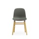 Sedia Form Chair Grigia Gambe in Rovere Normann Copenhagen