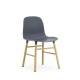 Sedia Form Chair Blu Gambe in Rovere Normann Copenhagen