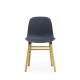 Sedia Form Chair Blu Gambe in Rovere Normann Copenhagen