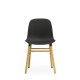 Sedia Form Chair Nera Gambe in Rovere Normann Copenhagen