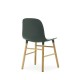Sedia Form Chair Verde Gambe in Rovere Normann Copenhagen