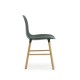 Sedia Form Chair Verde Gambe in Rovere Normann Copenhagen