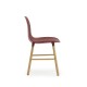 Sedia Form Chair Rossa Gambe in Rovere Normann Copenhagen