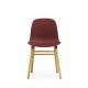 Sedia Form Chair Rossa Gambe in Rovere Normann Copenhagen