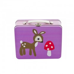 Lunch Box Metal Forest Girl