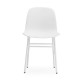 Sedia Form Chair Steel bianco Normann Copenhagen