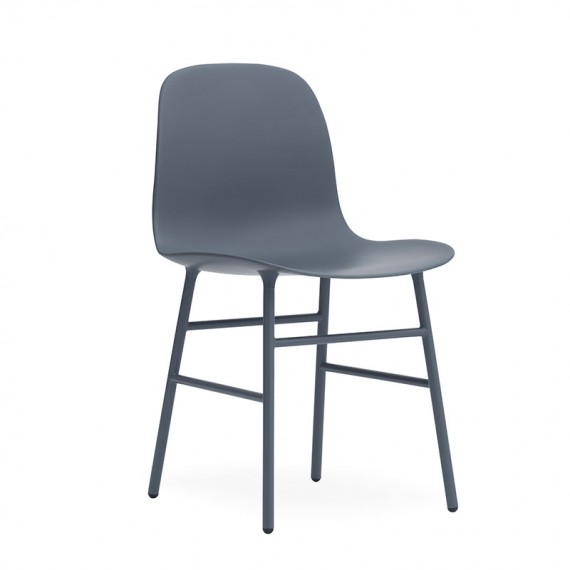 Sedia Form Chair Steel Blu Normann Copenhagen
