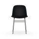 Sedia Form Chair Chrome Nera Normann Copenhagen