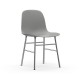 Sedia Form Chair Chrome Grigia Normann Copenhagen