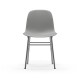 Sedia Form Chair Chrome Grigia Normann Copenhagen