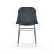 Sedia Form Chair Chrome Blu Normann Copenhagen