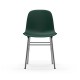 Sedia Form Chair Chrome Verde Normann Copenhagen