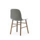 Sedia Form Chair Grigia Gambe in Noce Normann Copenhagen