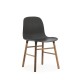 Sedia Form Chair Nera Gambe in Noce Normann Copenhagen