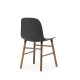 Sedia Form Chair Nera Gambe in Noce Normann Copenhagen