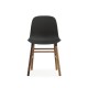 Sedia Form Chair Nera Gambe in Noce Normann Copenhagen