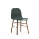 Sedia Form Chair Verde Gambe in Noce Normann Copenhagen