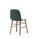 Sedia Form Chair Verde Gambe in Noce Normann Copenhagen
