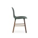 Sedia Form Chair Verde Gambe in Noce Normann Copenhagen