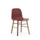 Sedia Form Chair Rossa Gambe in Noce Normann Copenhagen