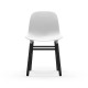 Sedia Form Chair Gambe in Rovere Verniciato Nero Normann Copenhagen