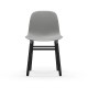Sedia Form Chair Gambe in Rovere Verniciato Nero Normann Copenhagen