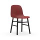 Sedia Form Chair Gambe in Rovere Verniciato Nero Normann Copenhagen