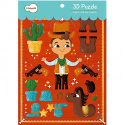 Kroom Puzzle 3D Cowboy