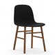 Sedia Rivestita Form Chair Gambe in Noce Normann Copenhagen