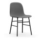 Sedia Rivestita Form Chair Gambe in Metallo Normann Copenhagen