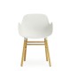 Sedia Form Armchair Bianca Gambe in Rovere Normann Copenhagen
