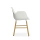 Sedia Form Armchair Bianca Gambe in Rovere Normann Copenhagen
