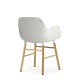 Sedia Form Armchair Bianca Gambe in Rovere Normann Copenhagen