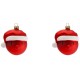 Palline di Natale Rosse - Set 2 PZ Hoptimist