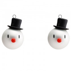 Palline di Natale Rosse - Set 2 PZ