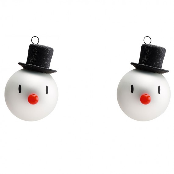 Palline di Natale Rosse - Set 2 PZ Hoptimist