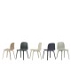 Sedia Visu Chair Rovere e Bianco Muuto