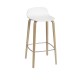 Sgabello Visu Barstool Bianco H 65 cm Muuto