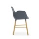 Sedia Form Armchair Blu Gambe in Rovere Normann Copenhagen