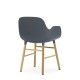 Sedia Form Armchair Blu Gambe in Rovere Normann Copenhagen