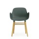 Sedia Form Armchair Verde Gambe in Rovere Normann Copenhagen