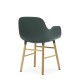 Sedia Form Armchair Verde Gambe in Rovere Normann Copenhagen
