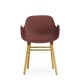 Sedia Form Armchair Rossa Gambe in Rovere Normann Copenhagen