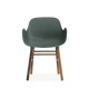 Sedia Form Armchair Verde Gambe in Noce Normann Copenhagen