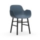 Sedia Form Armchair Gambe in Rovere verniciato nero Normann Copenhagen