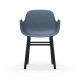 Sedia Form Armchair Gambe in Rovere verniciato nero Normann Copenhagen