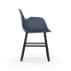 Sedia Form Armchair Gambe in Rovere verniciato nero Normann Copenhagen