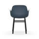 Sedia Form Armchair Gambe in Rovere verniciato nero Normann Copenhagen