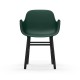 Sedia Form Armchair Gambe in Rovere verniciato nero Normann Copenhagen